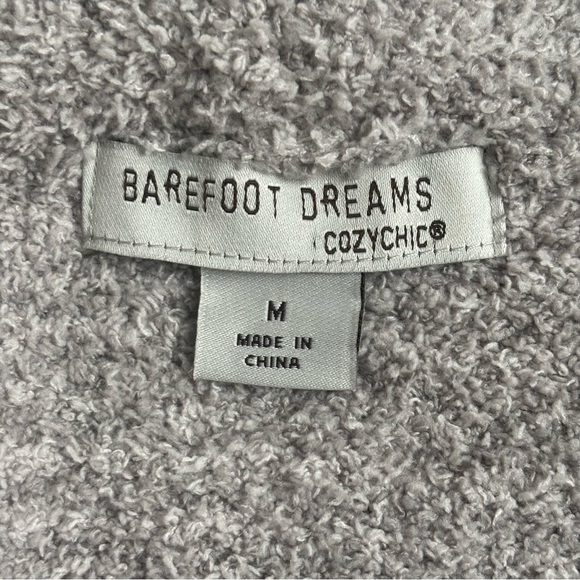 Barefoot Dreams Cali Cozychic Knit Open Front Long Cardigan Gray Size Medium - Picture 8 of 16